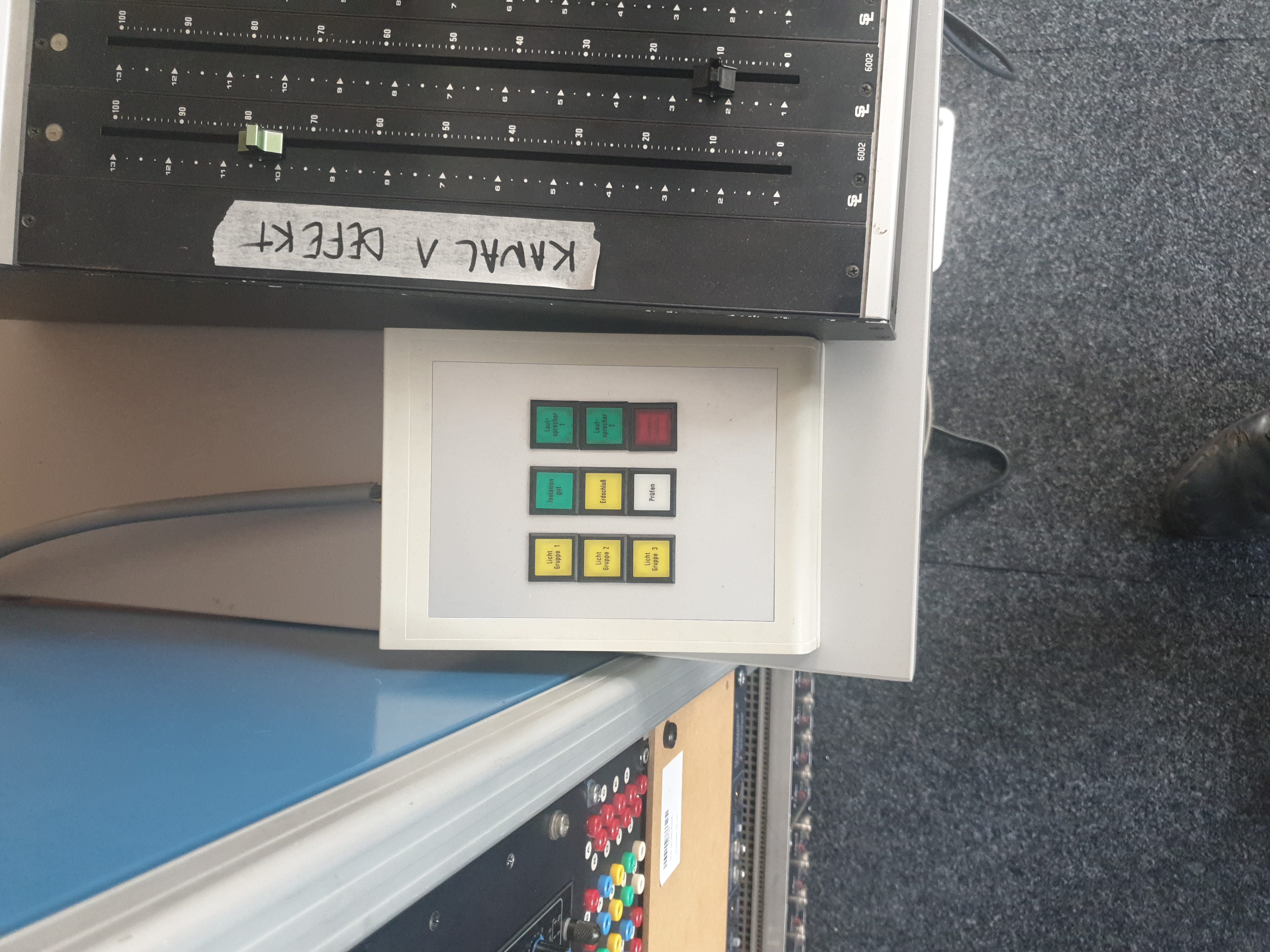 Picture of the control panel